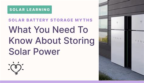 Solar Battery Myths: What Homeowners Should Know