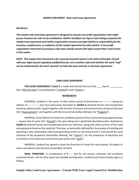 What To Include In A Solar Power Clause In Lease Agreements